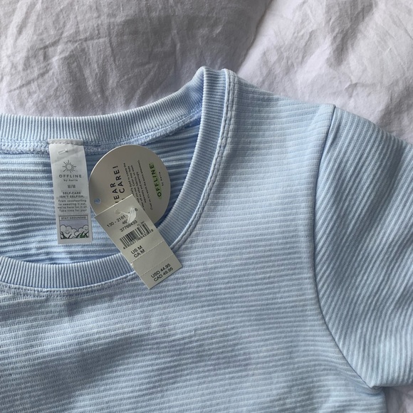 New aerie offline cropped workout shirt - Picture 1 of 3